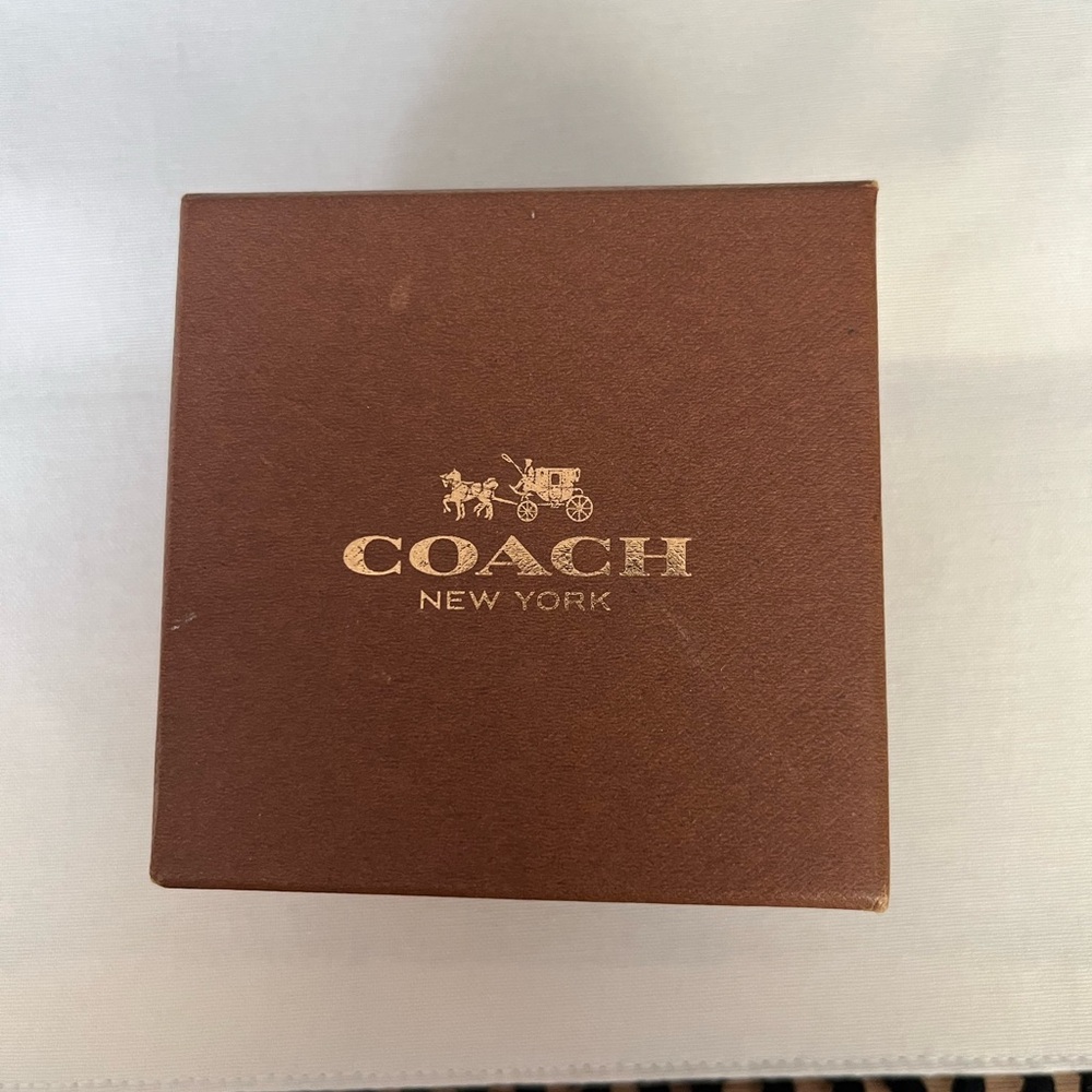 Coach Pink Strap Silver Watch